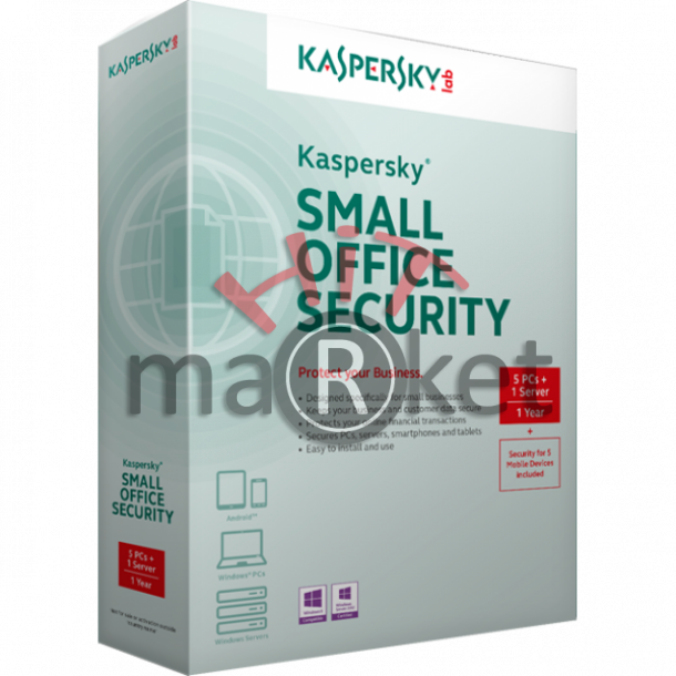 Касперски Small Office Security, 5 WS + 1 Server + 5 Mobile